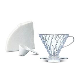 Hario V60 Coffee Dripper with Scoop and Filters