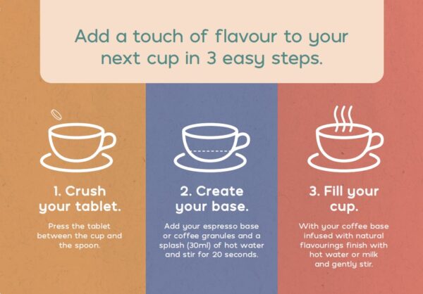 dash flavour tablets for coffee - pack of 30